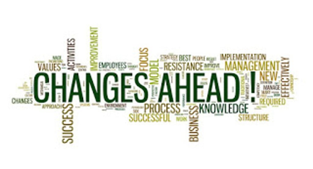 Change ahead